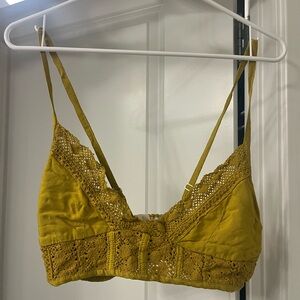 Jen's Pirate Booty Mustard Lace Tank Top